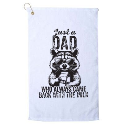 Just A Dad Who Always Came Back With The Milk Golf Towel