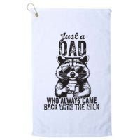 Just A Dad Who Always Came Back With The Milk Golf Towel