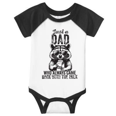 Just A Dad Who Always Came Back With The Milk Infant Baby Jersey Bodysuit