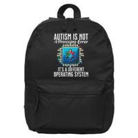 Just a Different Operating System - Autism Awareness 16 in Basic Backpack