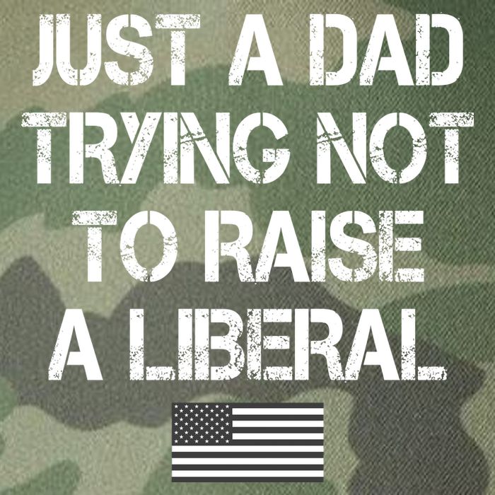Just A Dad Trying Not To Raise A Liberal Father's Day Legacy Tie Dye Trucker Hat