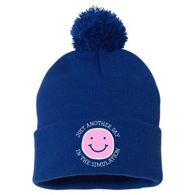 Just Another Day In The Simulation Pom Pom 12in Knit Beanie