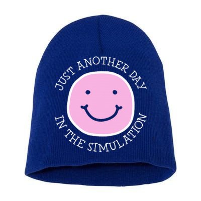 Just Another Day In The Simulation Short Acrylic Beanie