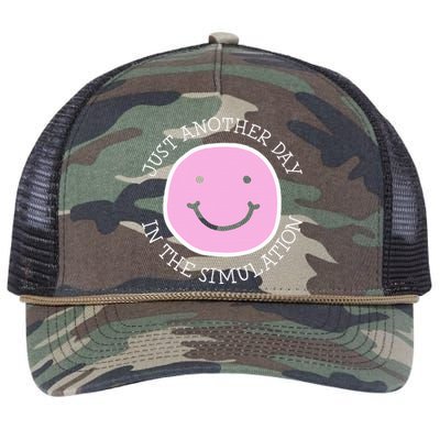 Just Another Day In The Simulation Retro Rope Trucker Hat Cap