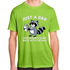 Just A Dad Who Came Back With Milk Funny Desin Adult ChromaSoft Performance T-Shirt