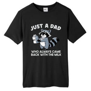 Just A Dad Who Came Back With Milk Funny Desin Tall Fusion ChromaSoft Performance T-Shirt