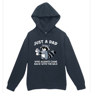 Just A Dad Who Came Back With Milk Funny Desin Urban Pullover Hoodie