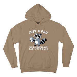 Just A Dad Who Came Back With Milk Funny Desin Hoodie