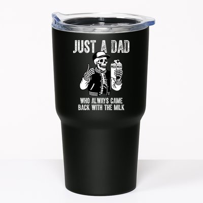 Just A Dad Who Always Came Back With The Milk Skeleton  Tumbler