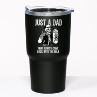 Just A Dad Who Always Came Back With The Milk Skeleton  Tumbler