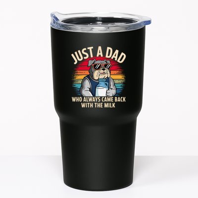 Just A Dad Who Always Came Back With The Milk Bulldog Father Tumbler