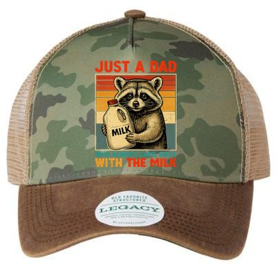 Just A Dad Who Always Came Back With The Milk - Fathers Day  Legacy Tie Dye Trucker Hat