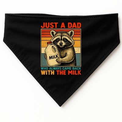 Just A Dad Who Always Came Back With The Milk - Fathers Day  USA-Made Doggie Bandana
