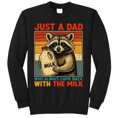 Just A Dad Who Always Came Back With The Milk - Fathers Day  Sweatshirt