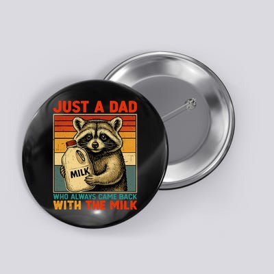Just A Dad Who Always Came Back With The Milk - Fathers Day  Button