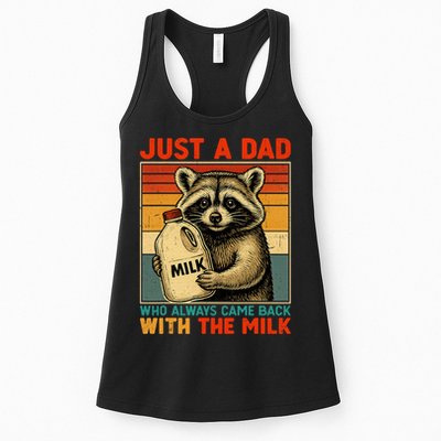 Just A Dad Who Always Came Back With The Milk - Fathers Day  Womens Tank Top