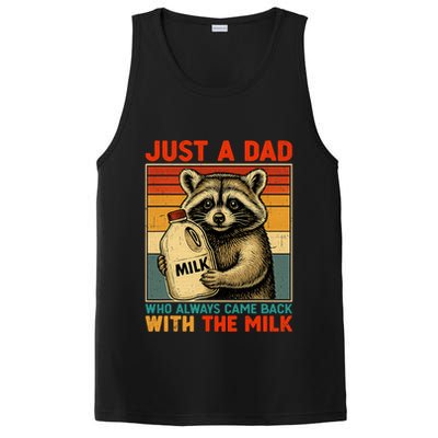 Just A Dad Who Always Came Back With The Milk - Fathers Day  PosiCharge Competitor Tank