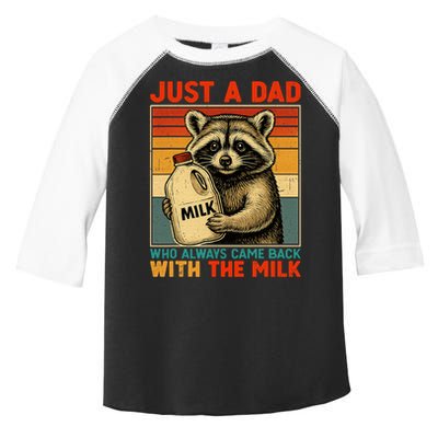 Just A Dad Who Always Came Back With The Milk - Fathers Day  Toddler Fine Jersey T-Shirt