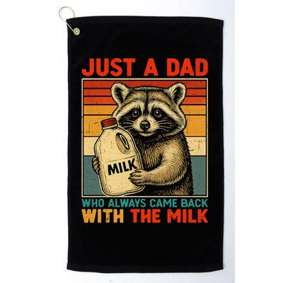 Just A Dad Who Always Came Back With The Milk - Fathers Day  Golf Towel