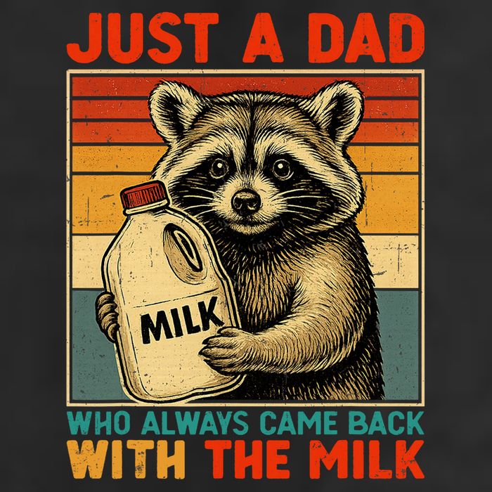 Just A Dad Who Always Came Back With The Milk - Fathers Day  Golf Towel