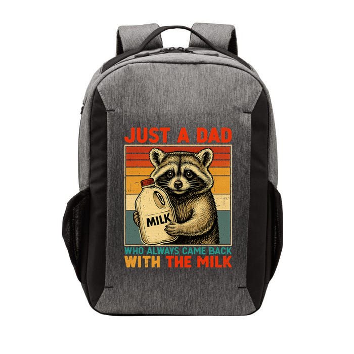 Just A Dad Who Always Came Back With The Milk - Fathers Day  Vector Backpack