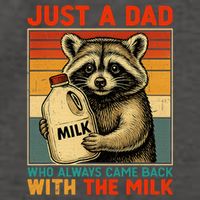 Just A Dad Who Always Came Back With The Milk - Fathers Day  Vector Backpack