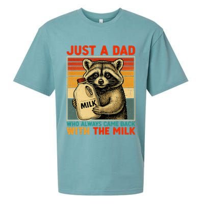 Just A Dad Who Always Came Back With The Milk - Fathers Day  Sueded Cloud Jersey T-Shirt