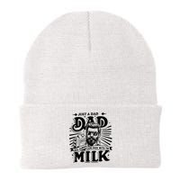 Just A Dad Who Always Came Back With The Milk Funny Father Beanie