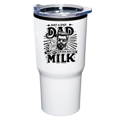 Just A Dad Who Always Came Back With The Milk Funny Father Tumbler