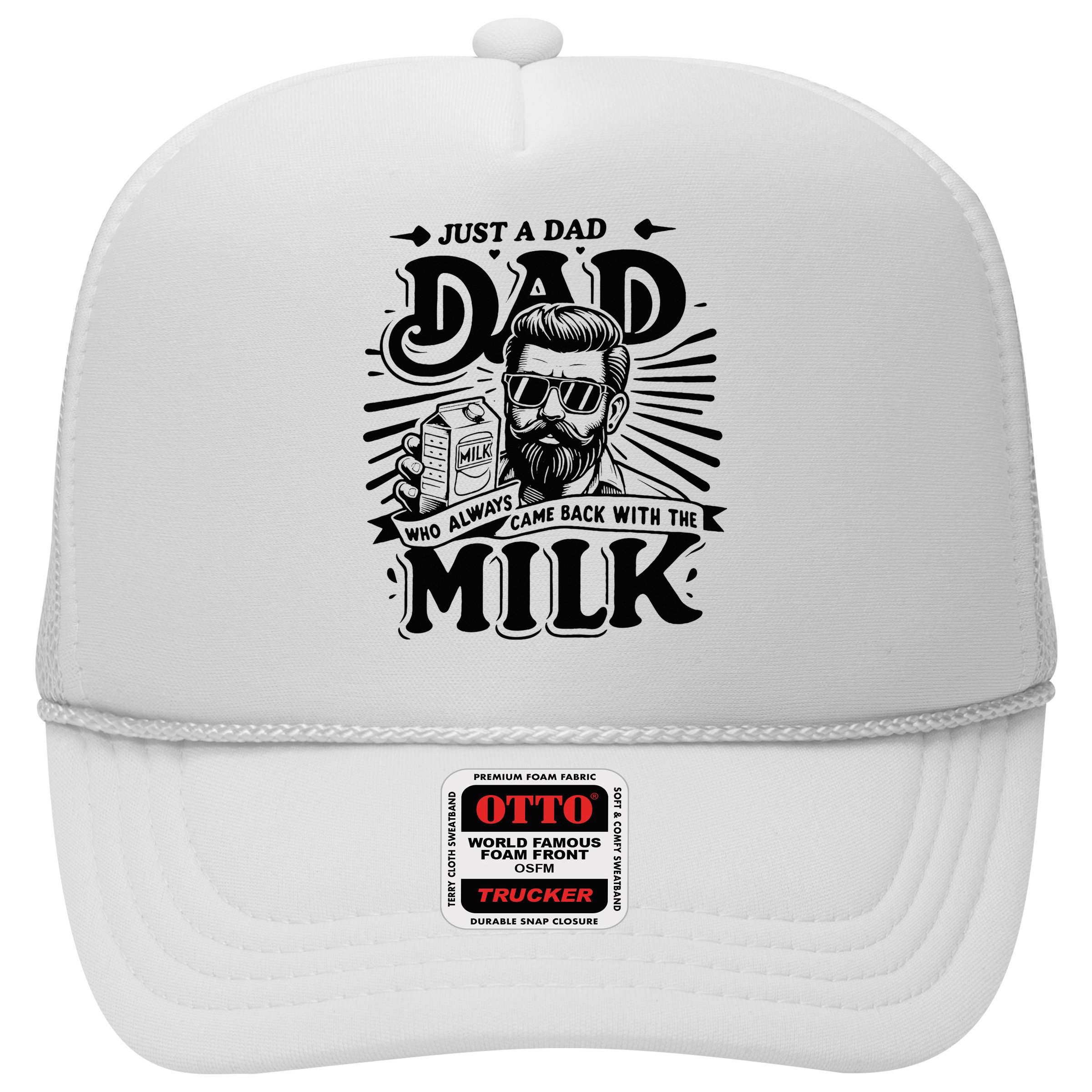 Just A Dad Who Always Came Back With The Milk Funny Father Hat