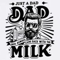 Just A Dad Who Always Came Back With The Milk Funny Father Wool Snapback Cap