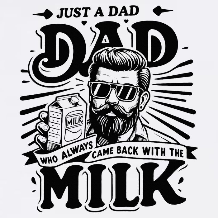 Just A Dad Who Always Came Back With The Milk Funny Father Wool Snapback Cap