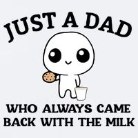Just A Dad Who Always Came Back With The Milk Sueded Cloud Jersey T-Shirt