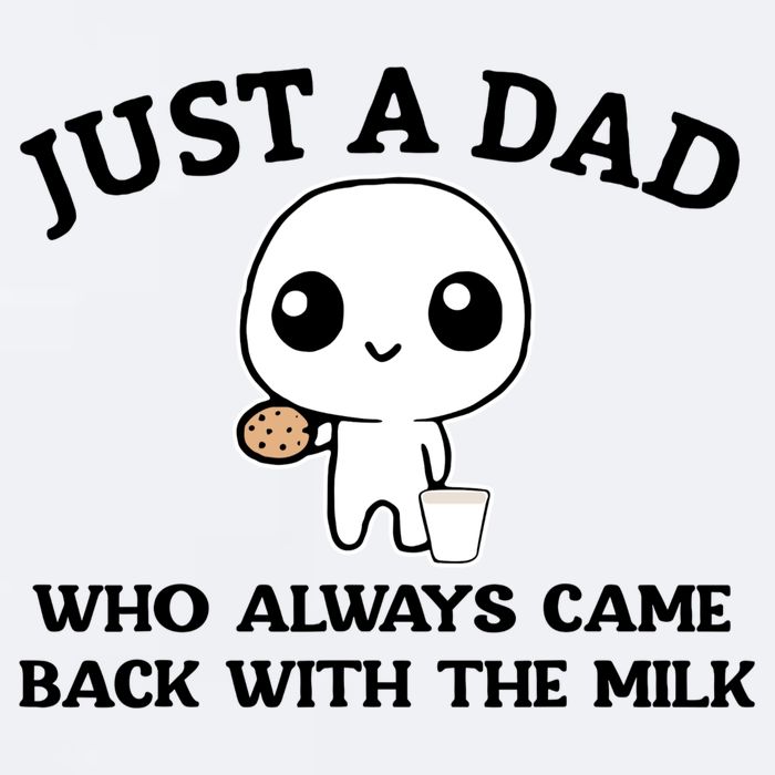 Just A Dad Who Always Came Back With The Milk Sueded Cloud Jersey T-Shirt