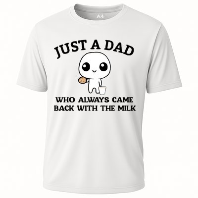 Just A Dad Who Always Came Back With The Milk Performance Shirt