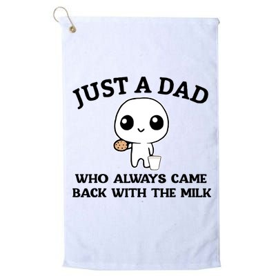Just A Dad Who Always Came Back With The Milk Golf Towel