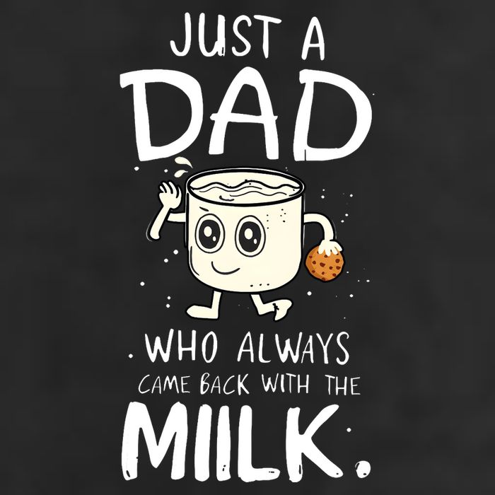 Just A Dad Who Always Came Back With The Milk Garment-Dyed Fleece Hoodie