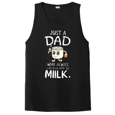 Just A Dad Who Always Came Back With The Milk PosiCharge Competitor Tank