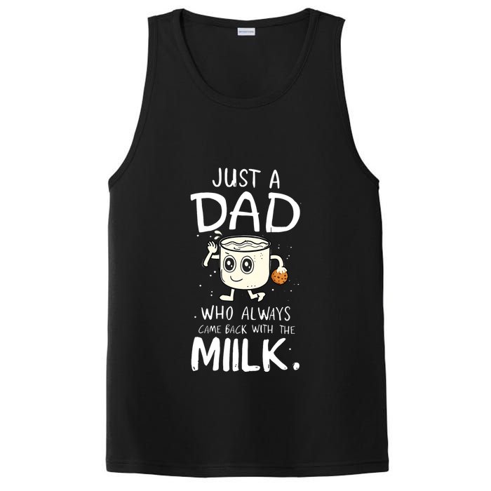 Just A Dad Who Always Came Back With The Milk PosiCharge Competitor Tank