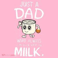 Just A Dad Who Always Came Back With The Milk Cooling Performance Long Sleeve Crew