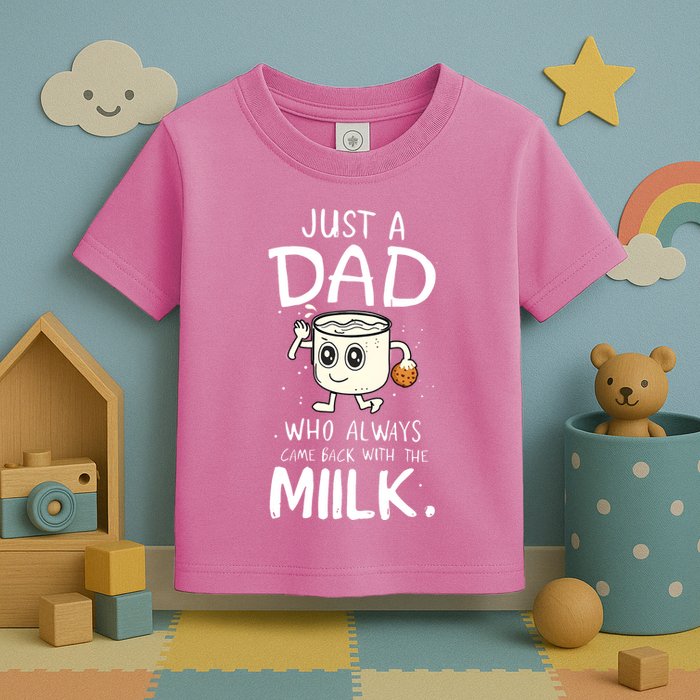 Just A Dad Who Always Came Back With The Milk Toddler T-Shirt