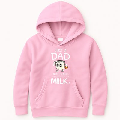 Just A Dad Who Always Came Back With The Milk Kids Hoodie