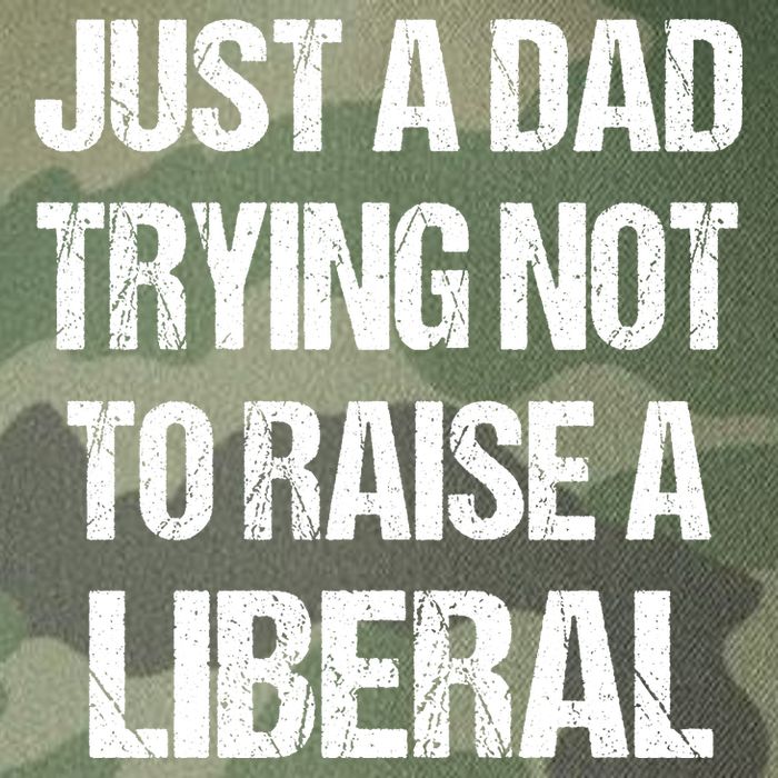 Just A Dad Trying Not To Raise A Liberal Legacy Tie Dye Trucker Hat