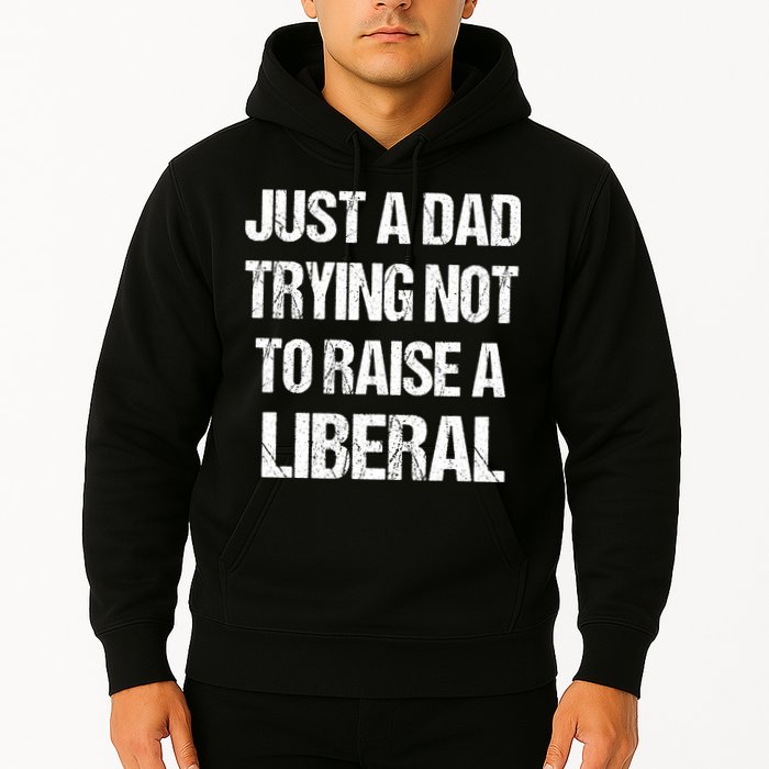 Just A Dad Trying Not To Raise A Liberal Hoodie
