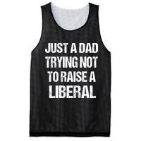 Just A Dad Trying Not To Raise A Liberal Mesh Reversible Basketball Jersey Tank