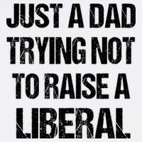 Just A Dad Trying Not To Raise A Liberal Garment-Dyed Sweatshirt
