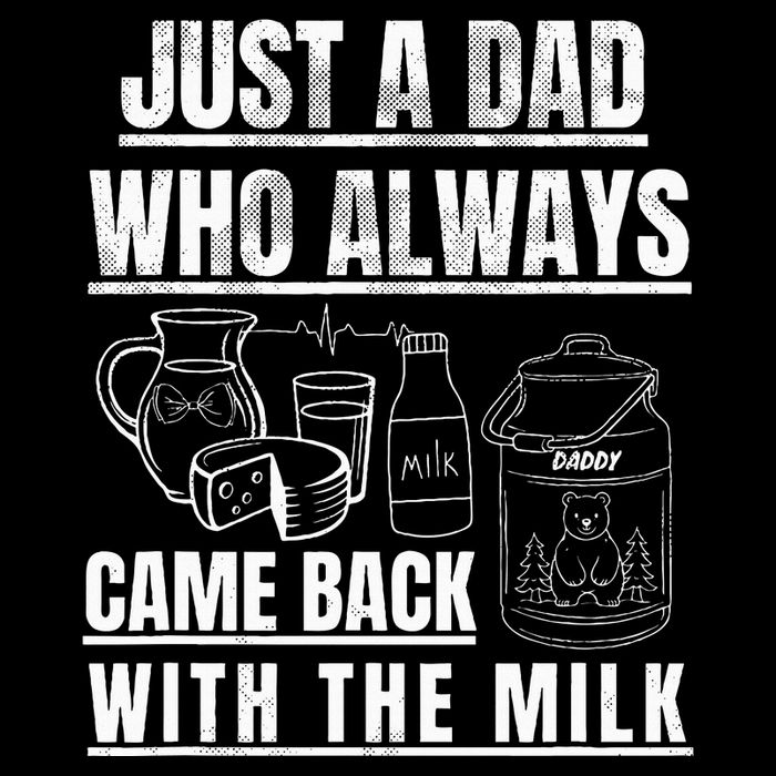 Just A Dad Who Always Came Back With The Milk Sustainable Bucket Hat