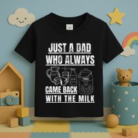Just A Dad Who Always Came Back With The Milk Toddler T-Shirt