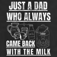 Just A Dad Who Always Came Back With The Milk Microfiber Hand Towel