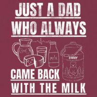 Just A Dad Who Always Came Back With The Milk 16oz Travel Tumbler